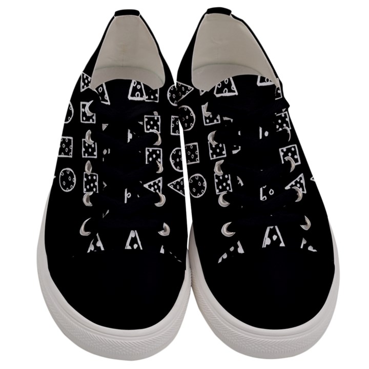 Drawing  Men s Low Top Canvas Sneakers