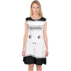 Drawing  Capsleeve Midi Dress by ValentinaDesign