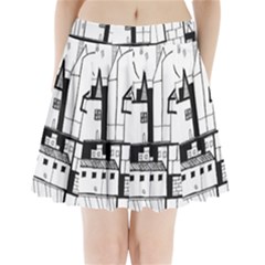 Drawing  Pleated Mini Skirt by ValentinaDesign