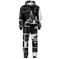 Drawing  Hooded Jumpsuit (men) 