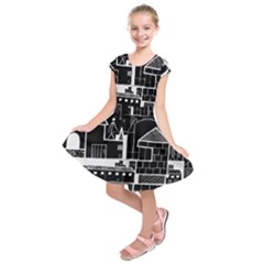 Drawing  Kids  Short Sleeve Dress by ValentinaDesign