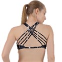 Drawing  Criss Cross Racerback Sports Bra View2