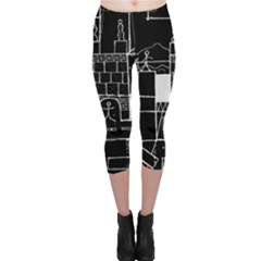 Drawing  Capri Leggings  by ValentinaDesign