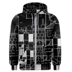 Drawing  Men s Zipper Hoodie by ValentinaDesign