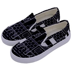 Drawing  Kids  Canvas Slip Ons by ValentinaDesign