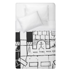 Drawing  Duvet Cover (single Size) by ValentinaDesign