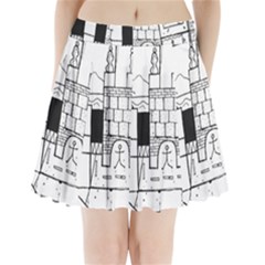 Drawing  Pleated Mini Skirt by ValentinaDesign