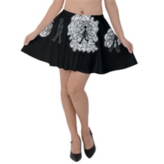 Drawing  Velvet Skater Skirt