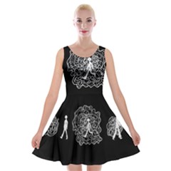 Drawing  Velvet Skater Dress