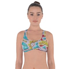 3d Shapes On A Grey Background                                       Got No Strings Sports Bra by LalyLauraFLM