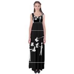 Drawing  Empire Waist Maxi Dress by ValentinaDesign