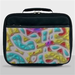 3d Shapes On A Grey Background                              Lunch Bag by LalyLauraFLM