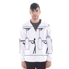 Drawing  Hooded Wind Breaker (men)