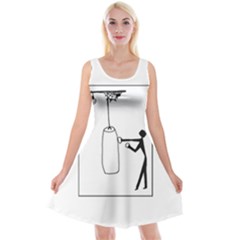 Drawing  Reversible Velvet Sleeveless Dress