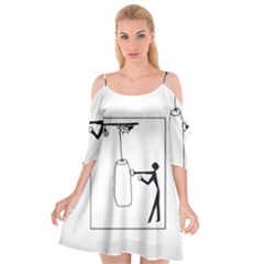 Drawing  Cutout Spaghetti Strap Chiffon Dress by ValentinaDesign