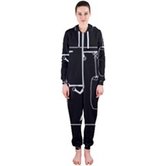 Drawing  Hooded Jumpsuit (ladies) 