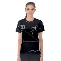 Drawing Women s Sport Mesh Tee