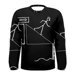 Drawing Men s Long Sleeve Tee