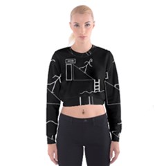 Drawing Cropped Sweatshirt