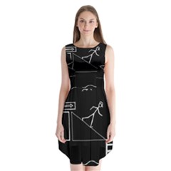 Drawing Sleeveless Chiffon Dress   by ValentinaDesign