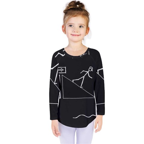 Drawing Kids  Long Sleeve Tee by ValentinaDesign