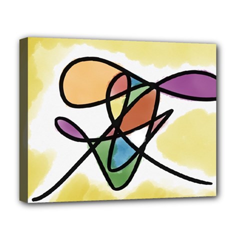 Abstract Art Colorful Deluxe Canvas 20  X 16   by Modern2018