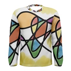 Abstract Art Colorful Men s Long Sleeve Tee by Modern2018