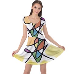 Abstract Art Colorful Cap Sleeve Dress by Modern2018