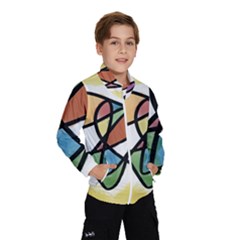 Abstract Art Colorful Wind Breaker (kids)