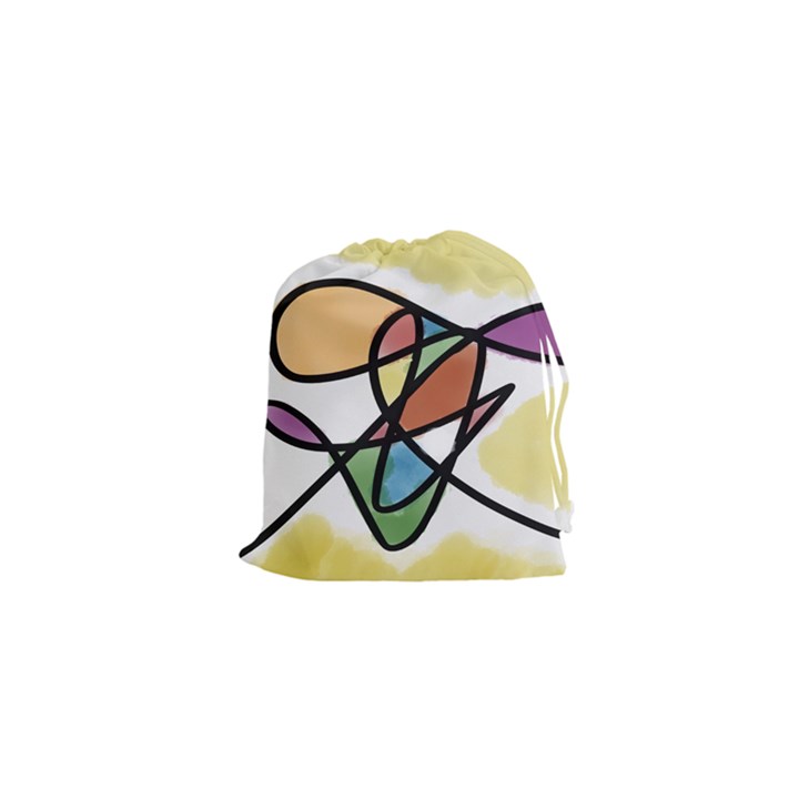 Abstract Art Colorful Drawstring Pouches (XS) 