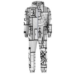 Drawing Hooded Jumpsuit (men) 