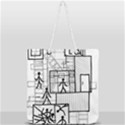 Drawing Full Print Rope Handle Tote (Large) View1