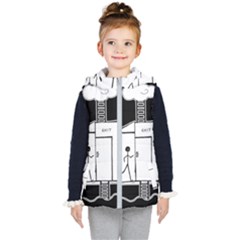 Drawing Kid s Hooded Puffer Vest