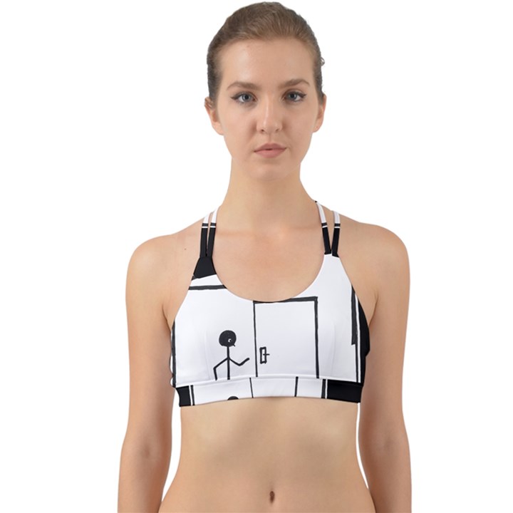 Drawing Back Web Sports Bra