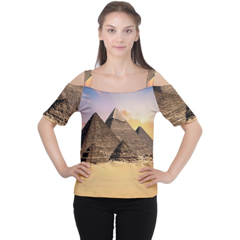 Ancient Archeology Architecture Cutout Shoulder Tee by Modern2018