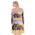 Ancient Archeology Architecture Off Shoulder Skater Dress View2