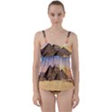 Ancient Archeology Architecture Twist Front Tankini Set View1