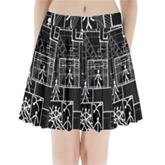 Drawing Pleated Mini Skirt by ValentinaDesign