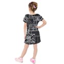 Drawing Kids  Short Sleeve Velvet Dress View2