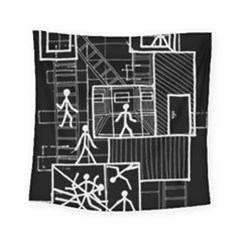 Drawing Square Tapestry (small)