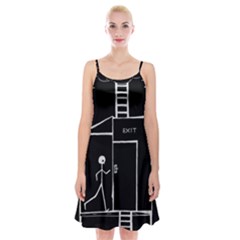 Drawing Spaghetti Strap Velvet Dress by ValentinaDesign