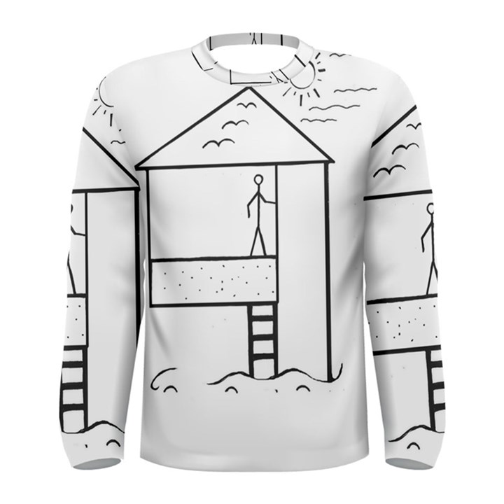 Drawing Men s Long Sleeve Tee