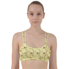 Funny Sunny Ice Cream Cone Cornet Yellow Pattern  Line Them Up Sports Bra by yoursparklingshop