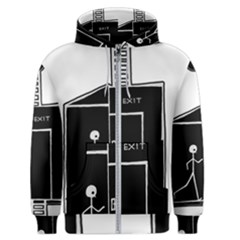 Drawing Men s Zipper Hoodie