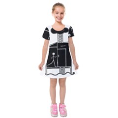 Drawing Kids  Short Sleeve Velvet Dress