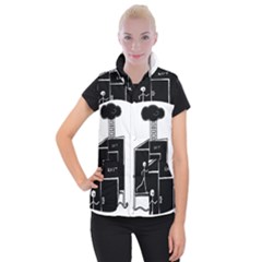 Drawing Women s Button Up Vest