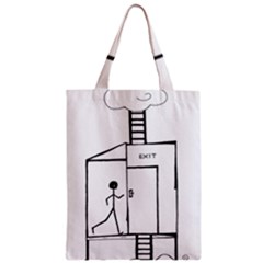 Drawing Zipper Classic Tote Bag