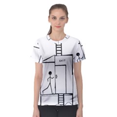 Drawing Women s Sport Mesh Tee