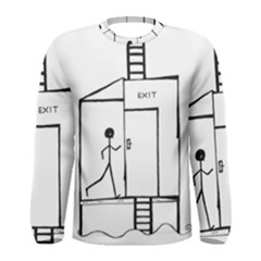 Drawing Men s Long Sleeve Tee