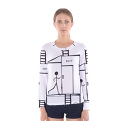 Drawing Women s Long Sleeve Tee